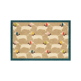 Howler & Scratch Bright Doggie Patterned Mat, 50x75cm