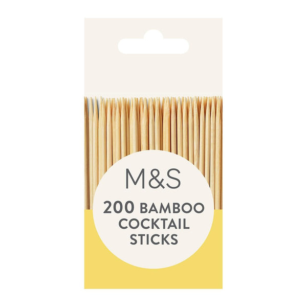 M&S Bamboo Cocktail Sticks   200 per pack