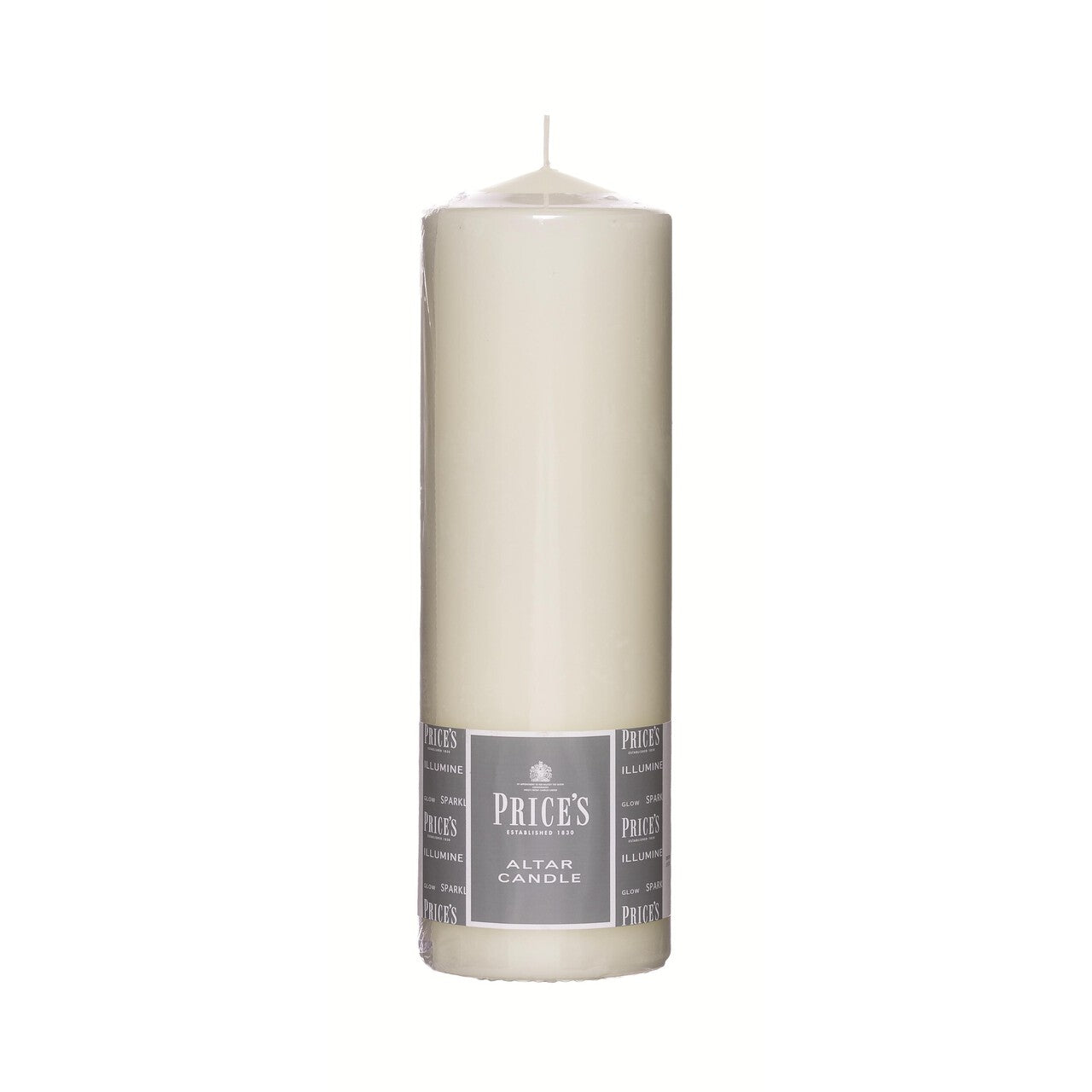 Price's Altar Candle Ivory 250 x 80 mm