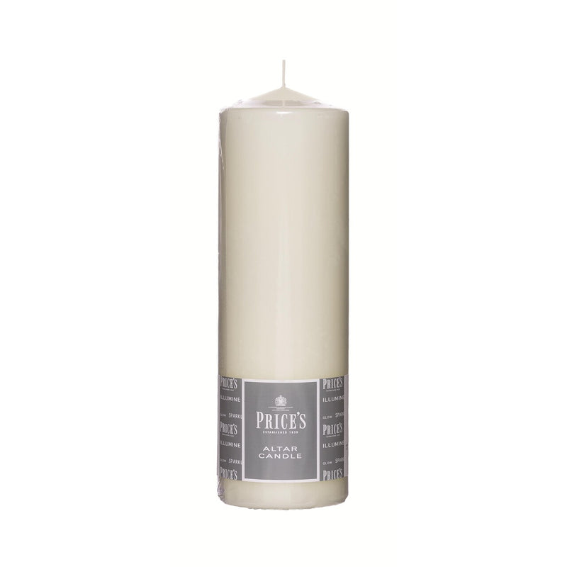 Price's Altar Candle Ivory 250 x 80 mm