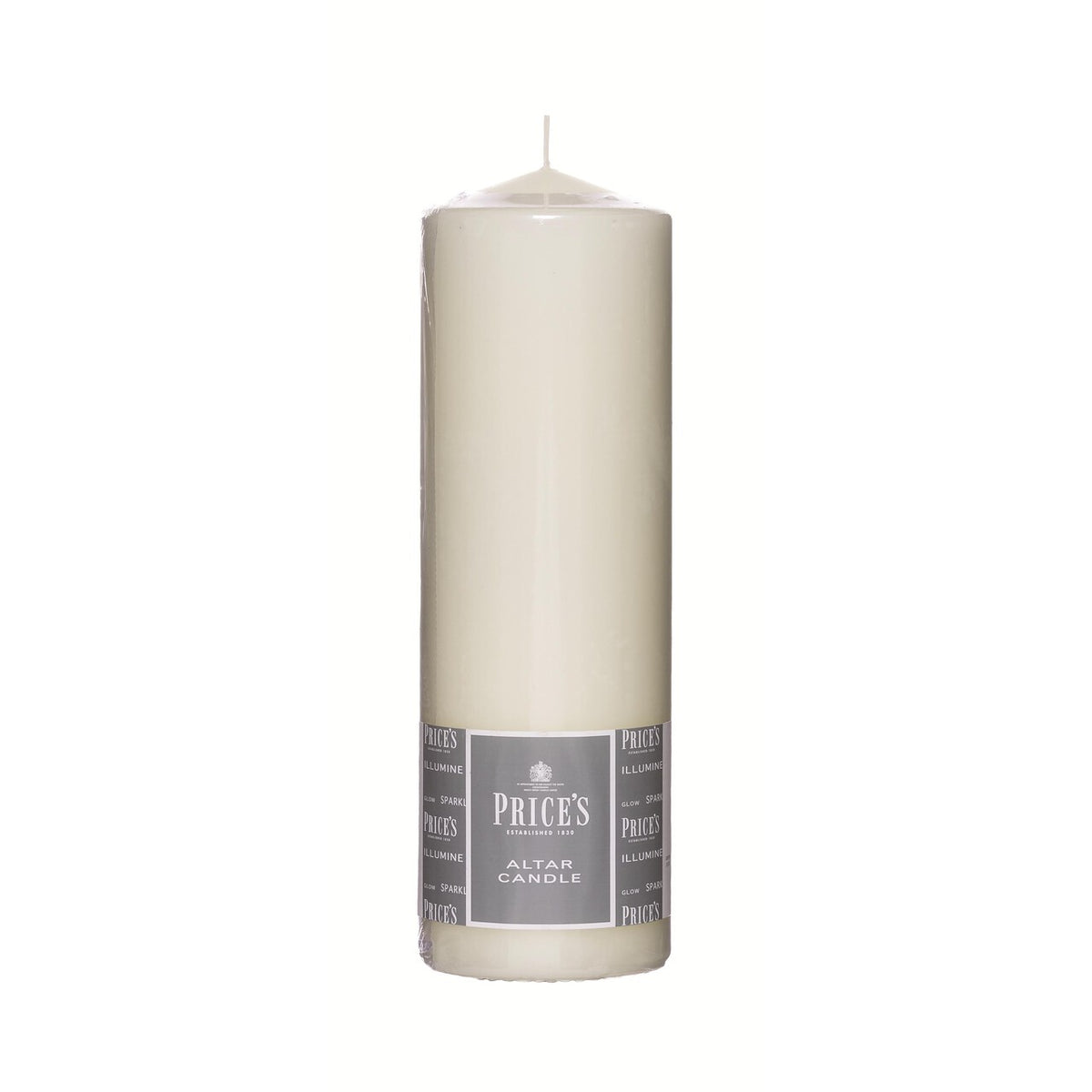 Price's Altar Candle Ivory 250 x 80 mm