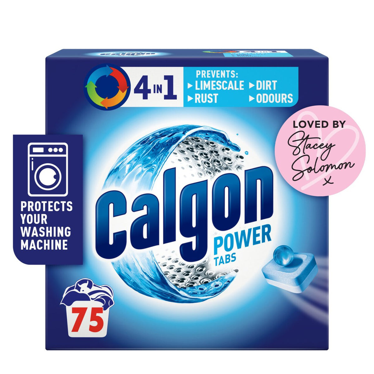 Calgon 4-in-1 Washing Machine Water Softener Tablets   75 per pack