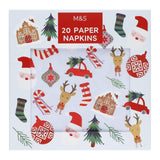 M&S Christmas Icons Paper Napkins