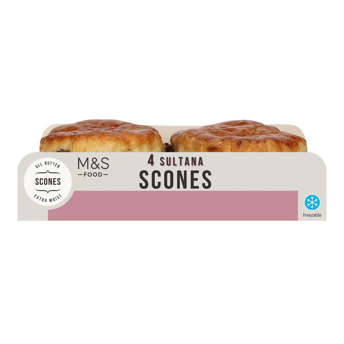 M&S All Butter Sultana Scones   4 per pack