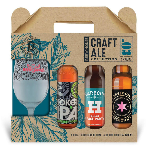 Brewhouse Craft Ale Selection with Chalice Glass