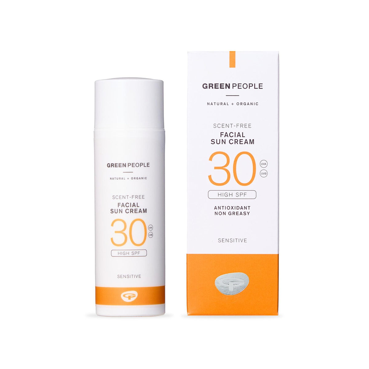 Green People Facial Sun Cream SPF30 Scent Free 50ml