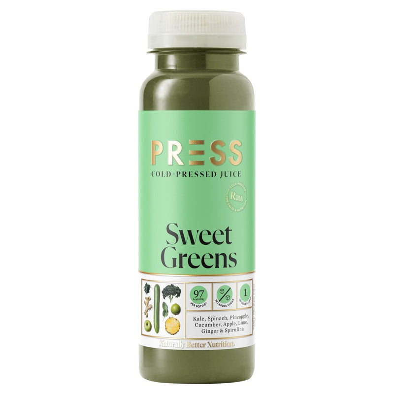 PRESS Daily Sweet Greens Raw Cold Pressed Juice 250ml