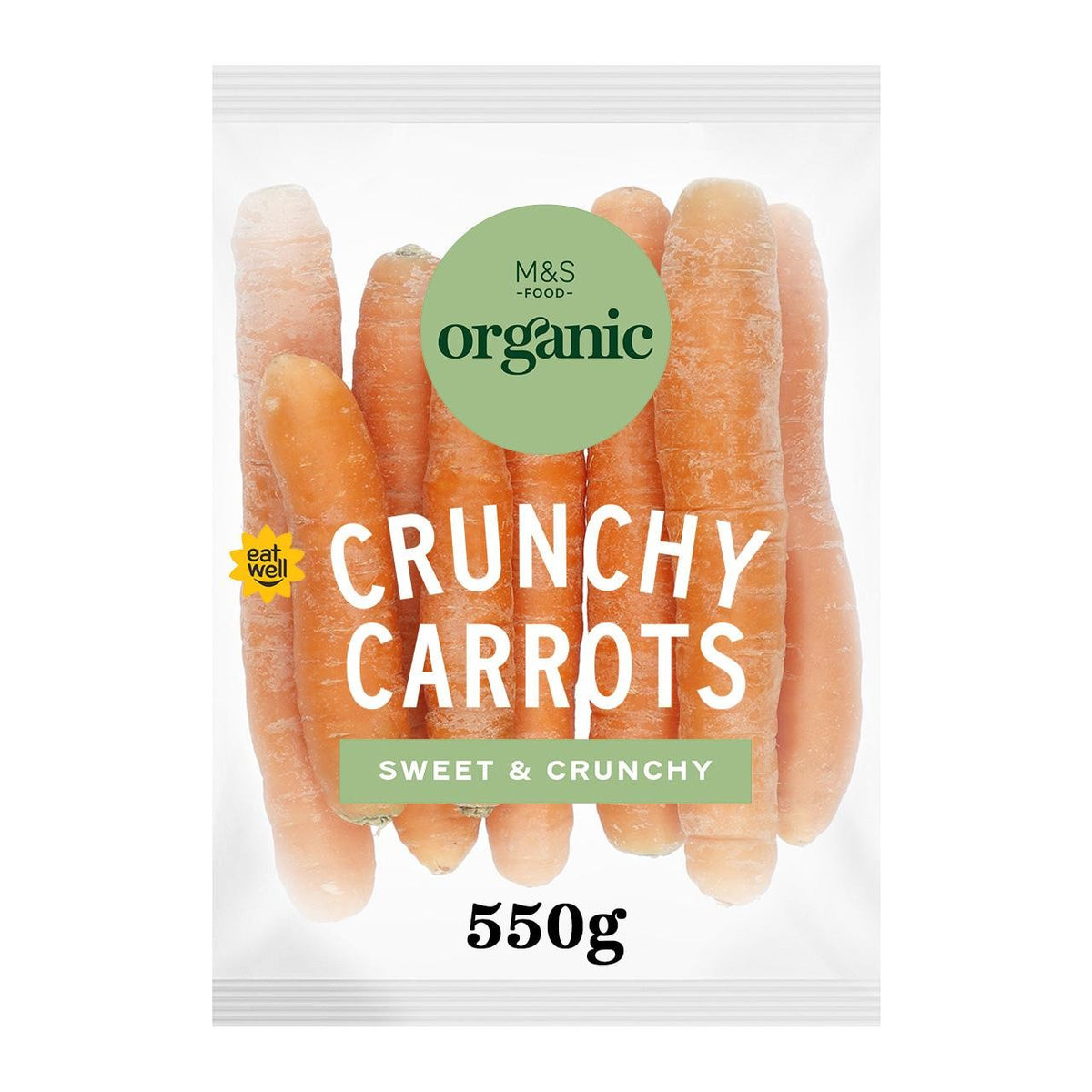 M&S Organic Carrots   550g