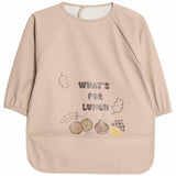 M&S Baby Acorn Print Feeding Bib, 2-3 Years, Light Brown