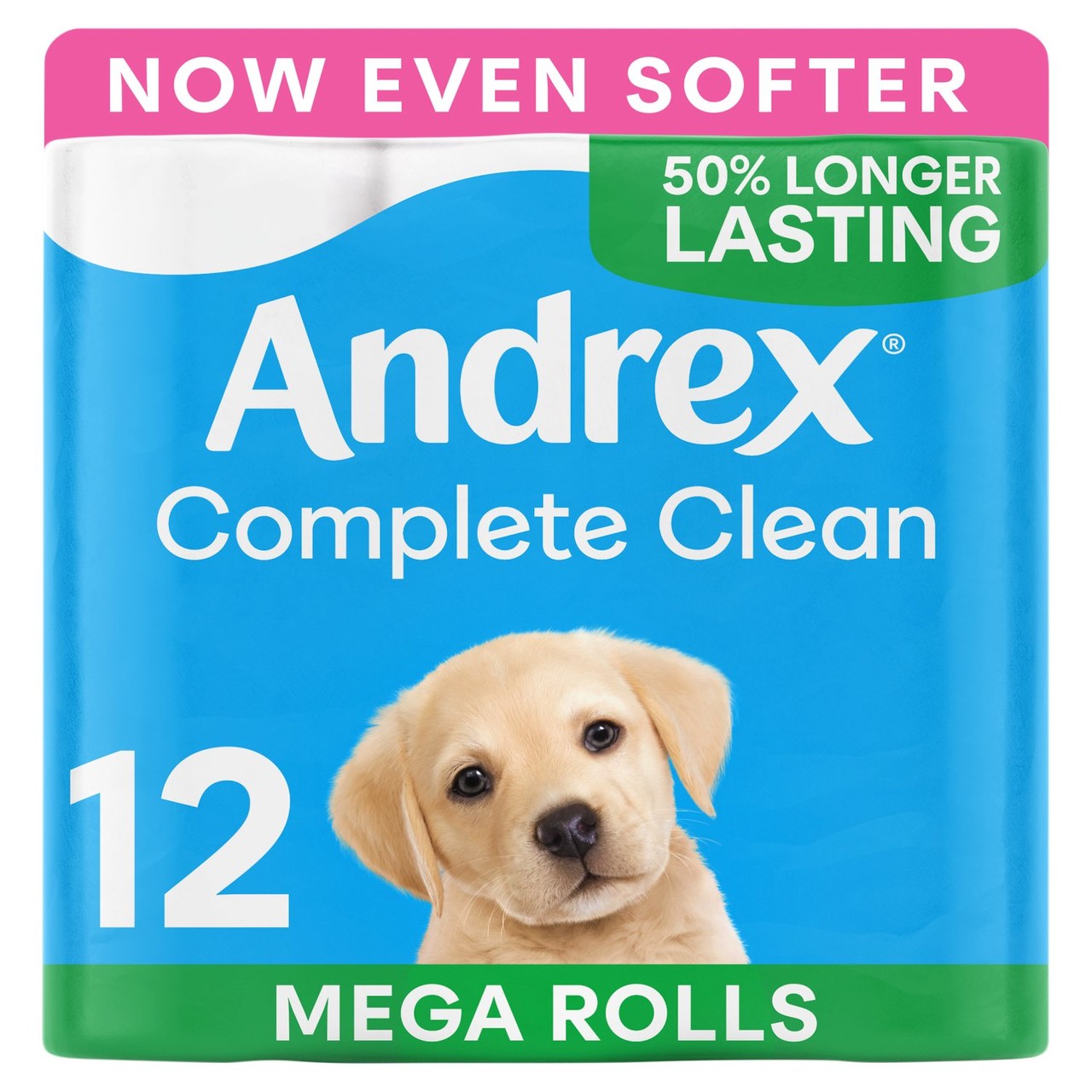 Andrex Complete Clean Toilet Roll Mega Rolls