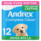 Andrex Complete Clean Toilet Roll Mega Rolls