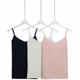 M&S Womens Cotton Rich Strappy Vests, 10, Navy