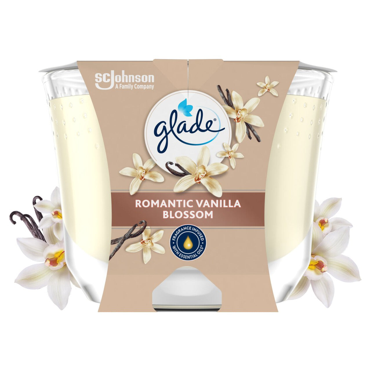 Glade Large Scented Candle, Vanilla