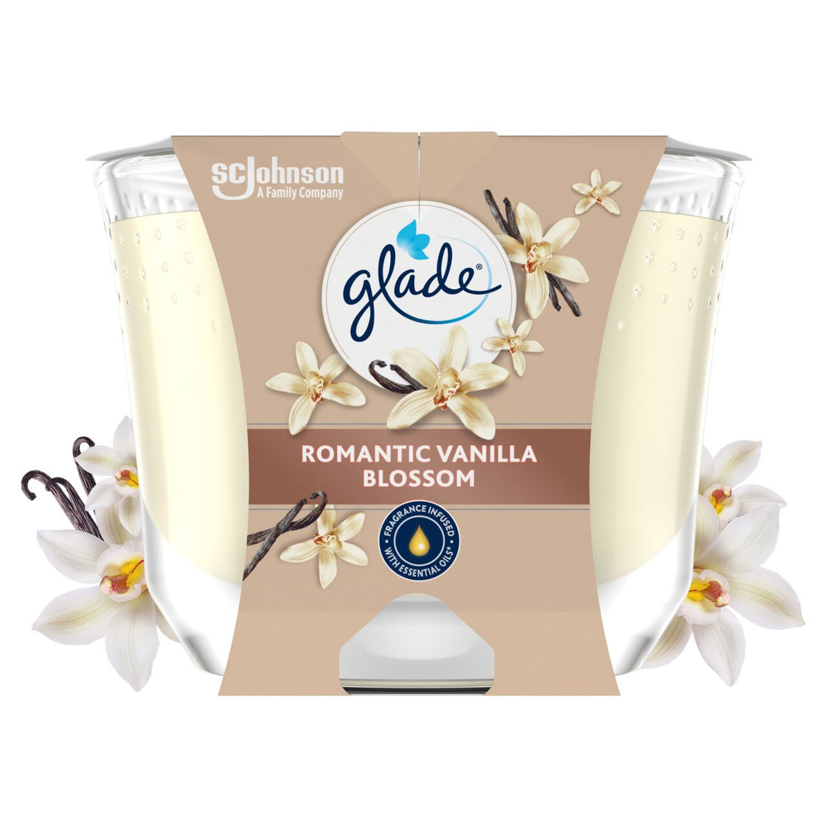 Glade Large Scented Candle, Vanilla