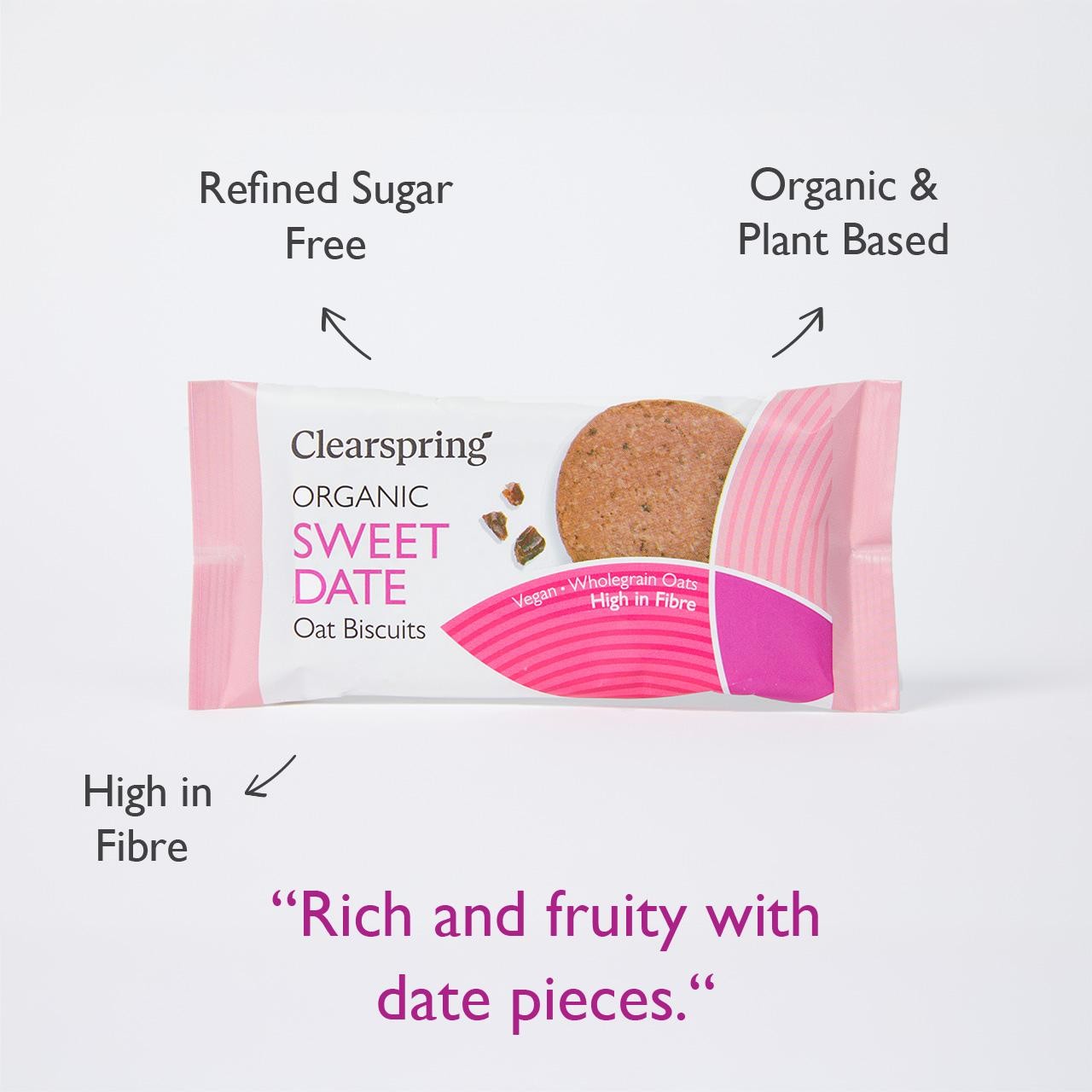 Clearspring Organic Oat Biscuits Sweet Date