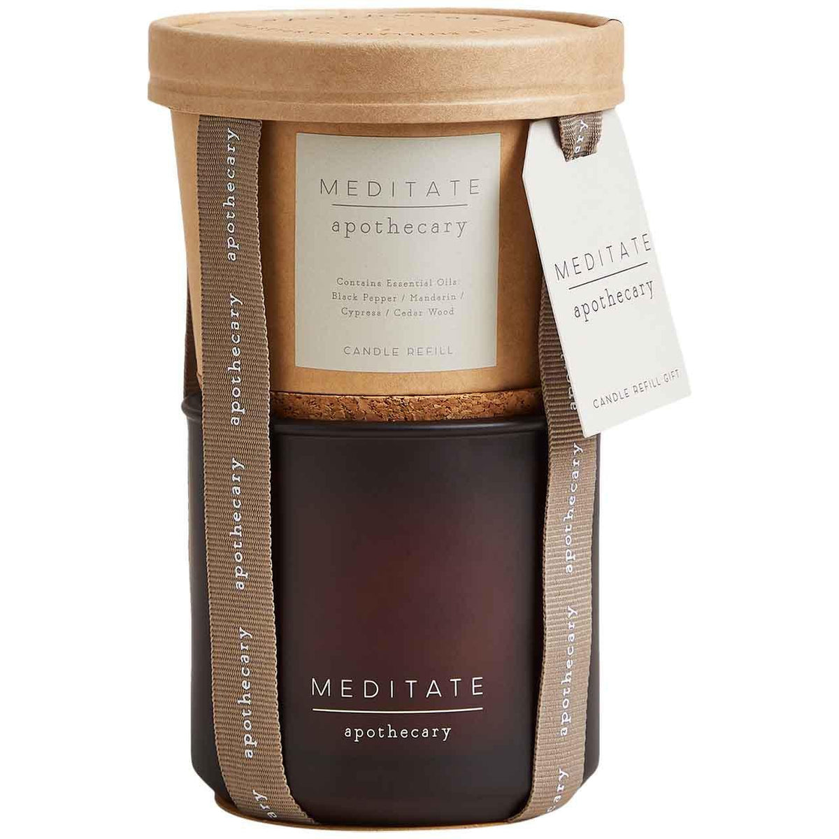 M&S Apothecary Meditate Candle & Refill Set