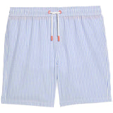 M&S Stripe Swim Short 7-8 Years, Blue Mix