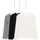 M&S Polka Dot Tops, 3-4 Years, Carbon