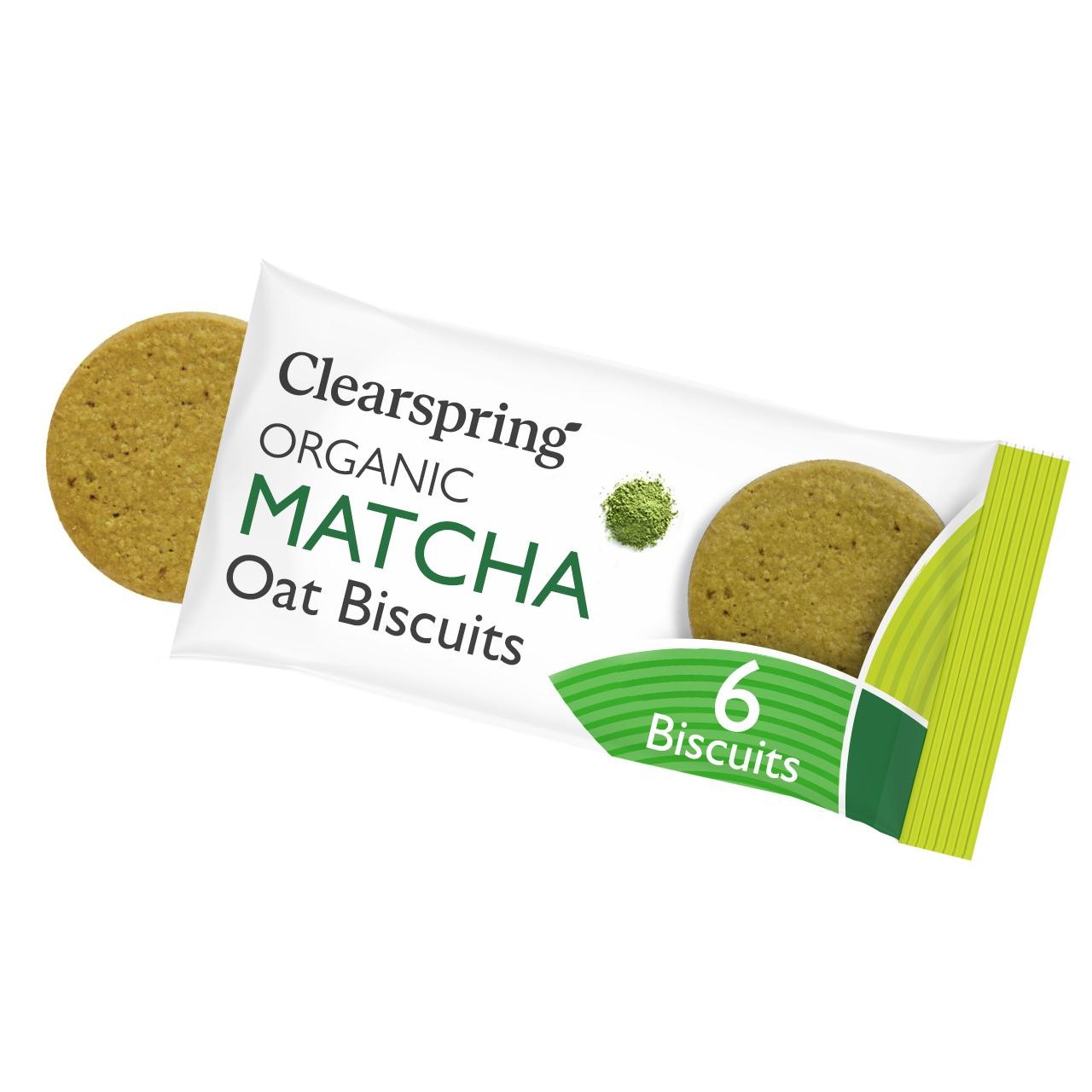 Clearspring Organic Oat Biscuits Matcha