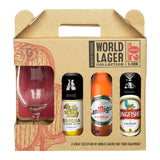 Brewhouse World Lager Selection with Chalice Glass