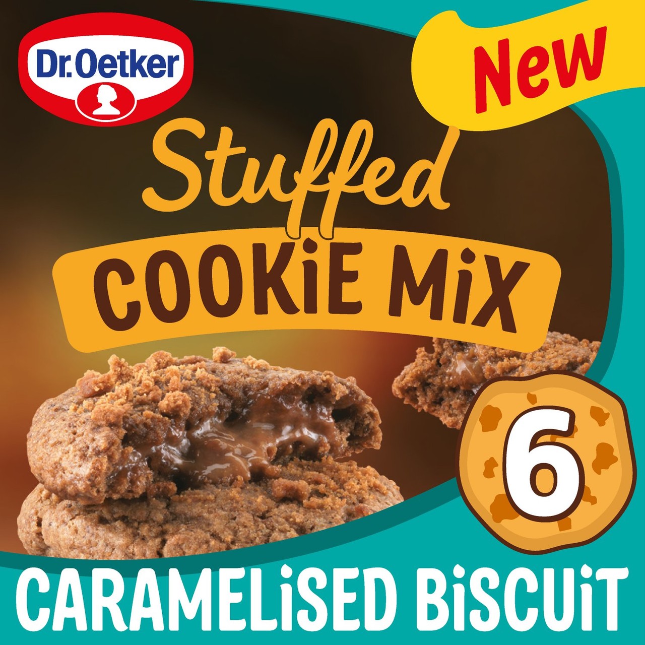Dr. Oetker Caramelised Stuffed Cookie Biscuit Mix