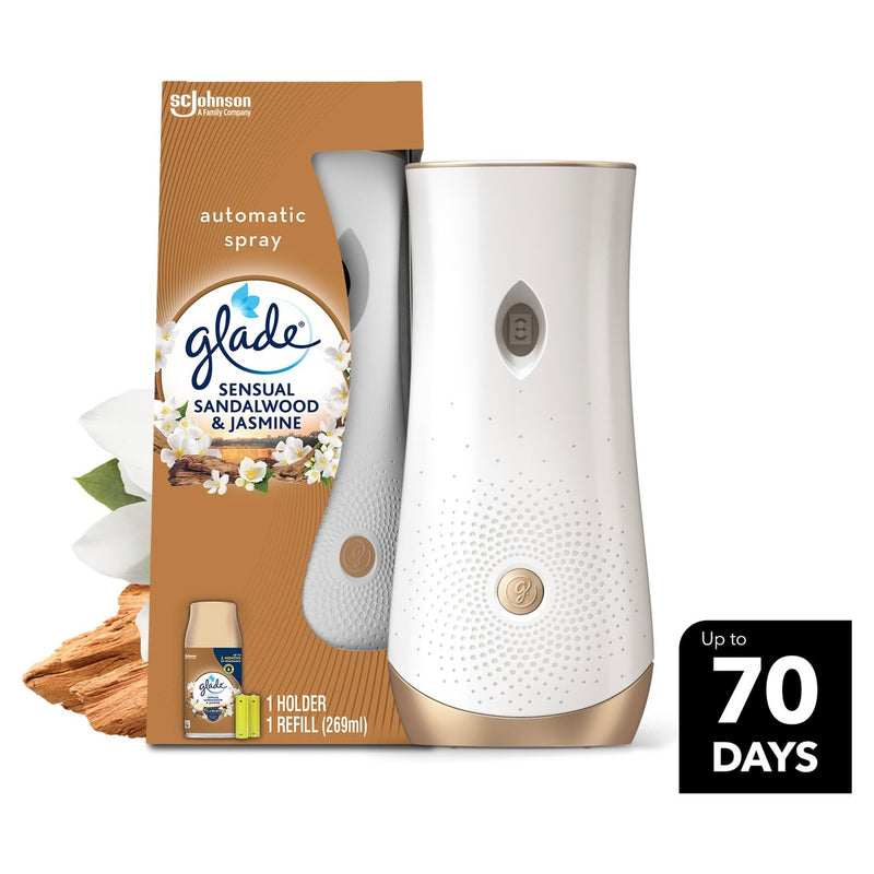 Glade Automatic Spray Holder & Refill Sandalwood & Jasmine Air Freshener