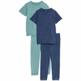 M&S Acid Wash Pyjamas, 9-10 Years, Navy