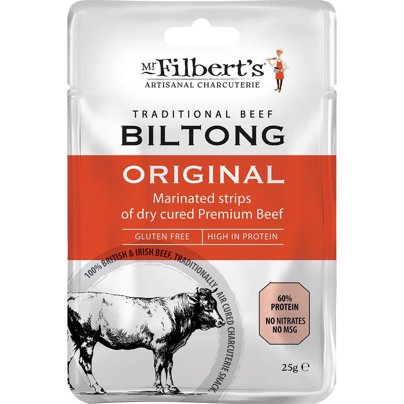 Mr Filberts Traditional Beef Biltong - Original   30g