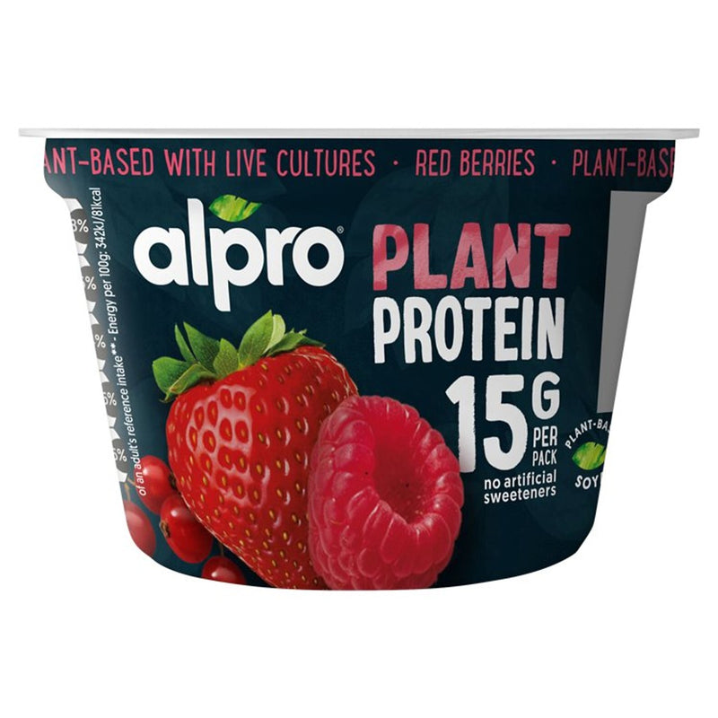 Alpro 15g High Protein Red Berries Dairy Free Soya Yoghurt Alternative