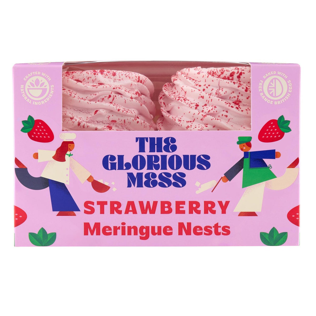 The Glorious Mess Strawberry Meringue Nests