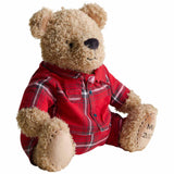 M&S Spencer Bear In Checked Pyjamas Soft Toy