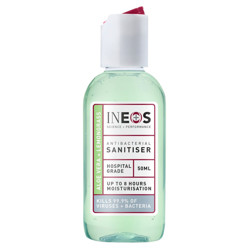 INEOS Anti Viral & Anti Bacterial Hand Sanitiser Gel Aloe & Lemongrass