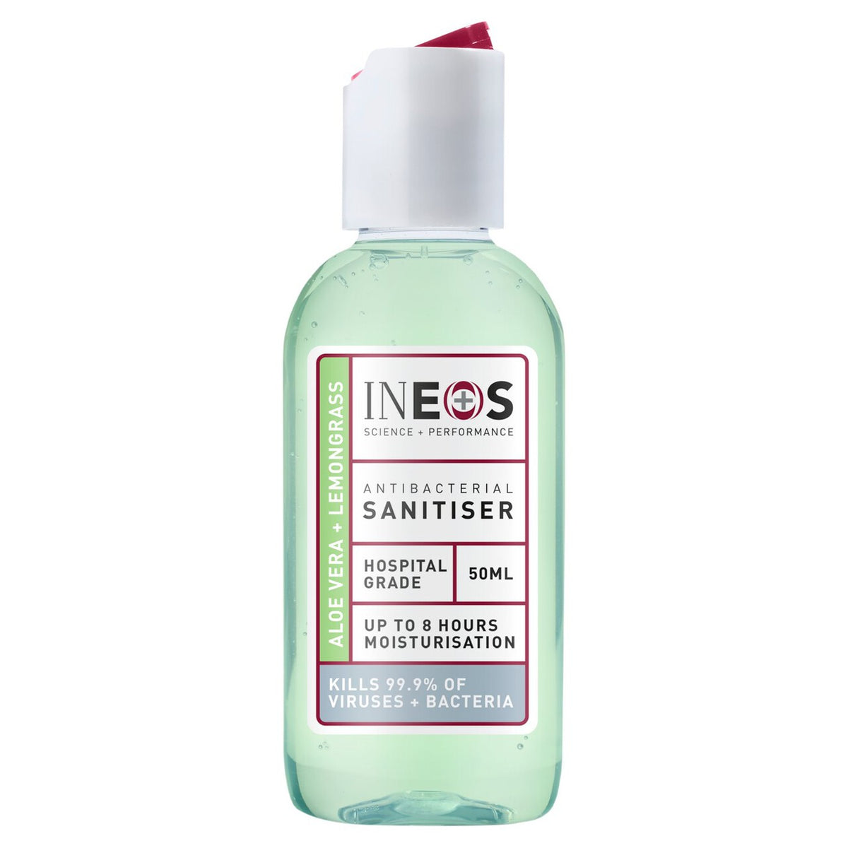 INEOS Anti Viral & Anti Bacterial Hand Sanitiser Gel Aloe & Lemongrass