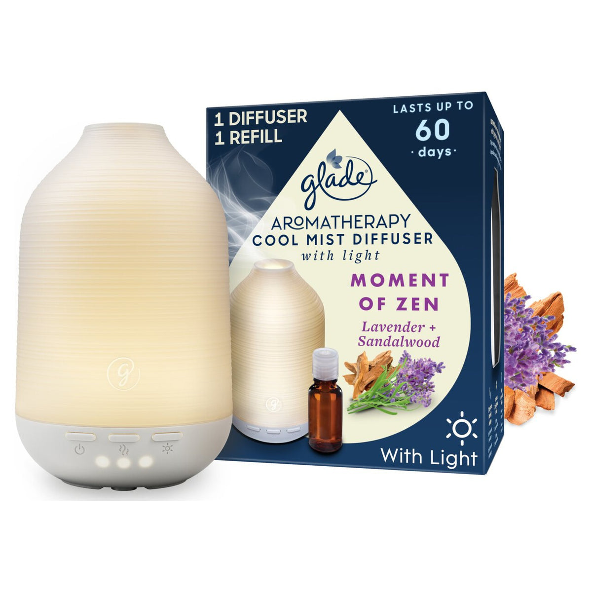 Glade Aromatherapy Mist Diffuser Holder Moment of Zen 17ml