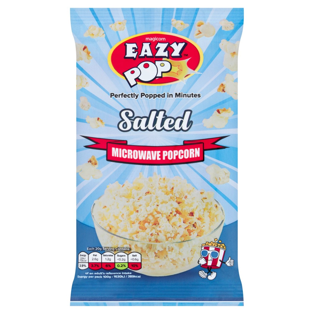 EAZYPOP Microwave Popcorn - Salt flavour   85g