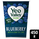 Yeo Valley Organic Blueberry Yoghurt with a Hint of Lime    450g