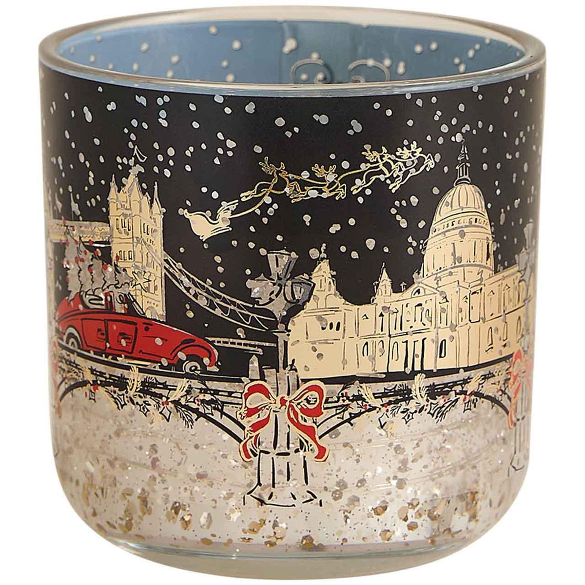 M&S MCC Townhouse Light Up Candle, Red Mix