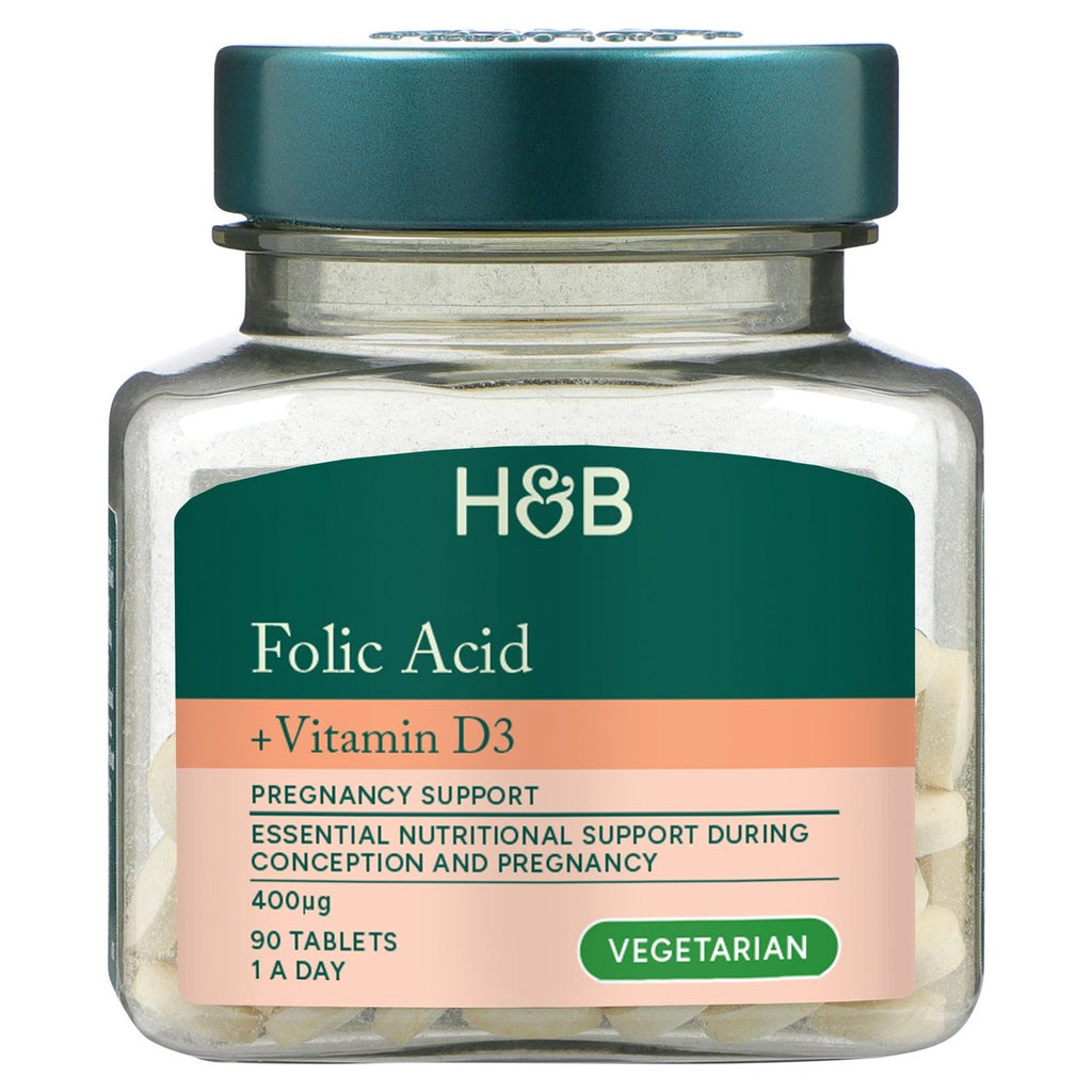 Holland & Barrett Folic Acid & Vitamin D3 Pregnancy Support Tablets