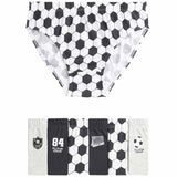 M&S Boys 7pk Pure Cotton Football Briefs, 6-7 Years, Black Mix