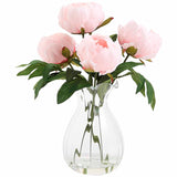 M&S Moss & Sweetpea Peony Arrangement in Scallop Vase, Pink
