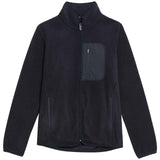 M&S Womens Goodmove Thermal Zip Up Funnel Neck Fleece, 18, Navy