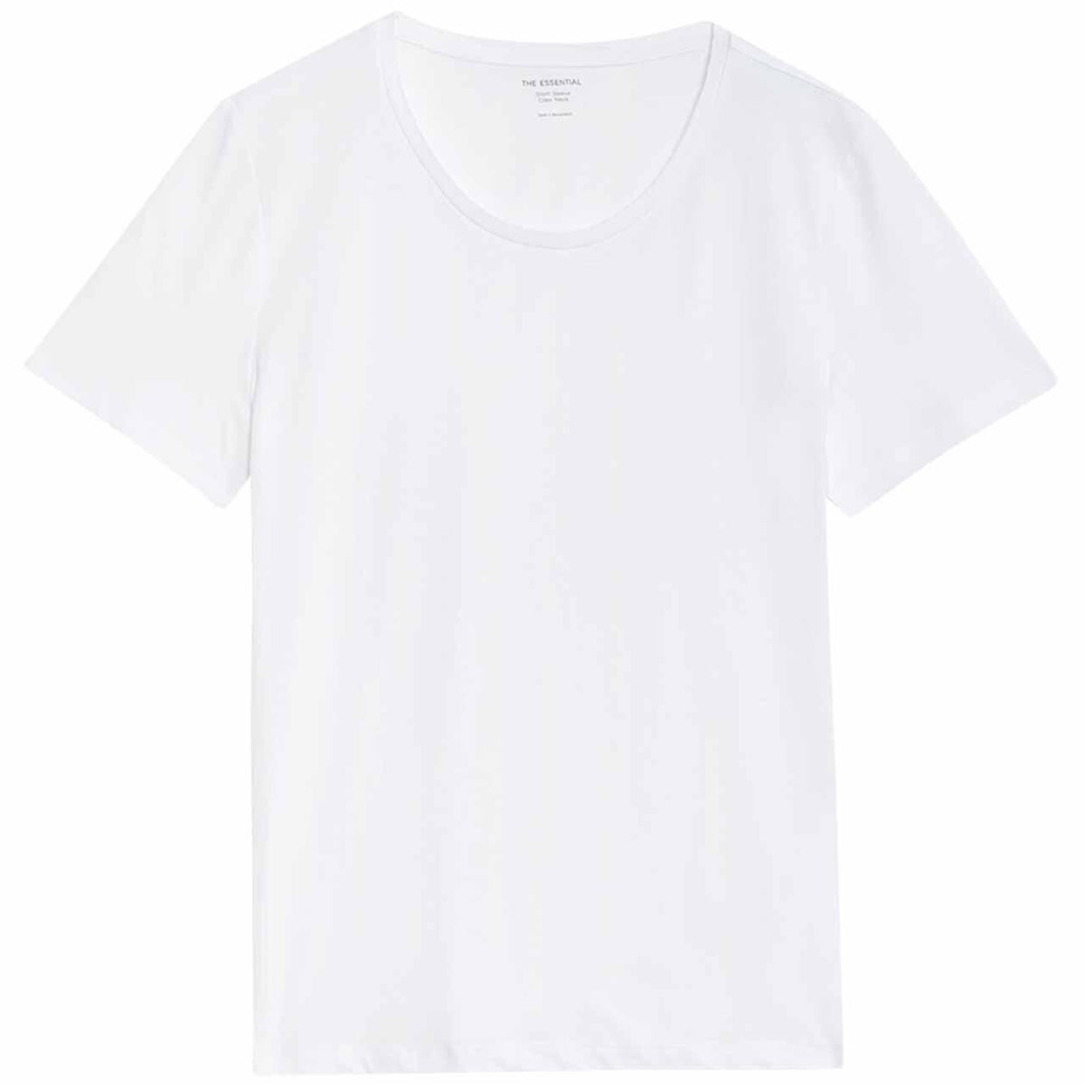 M&S Essential Tee Crew, 8, Soft White