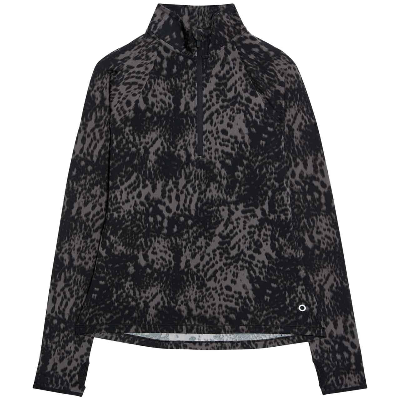 M&S Womens Goodmove Half Zip Running Top, 16, Dark Mix