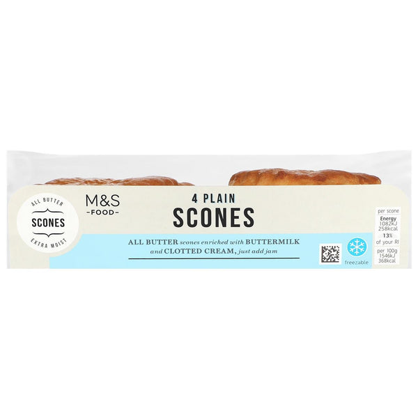 All Butter Scones Enriched with Clotted Cream 4-Pack