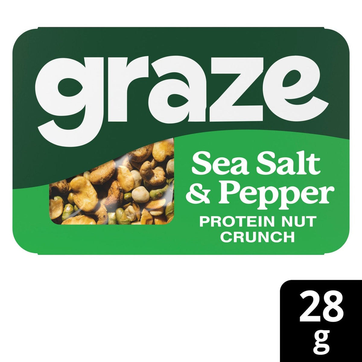 Graze Protein Salt & Pepper Vegan Mixed Nuts Snack 28g