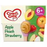 Cow & Gate Apple Peach & Strawberry Baby Food Fruit Pot 6+ Months