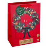 M&S Traditional Wreath Large Gift Bag