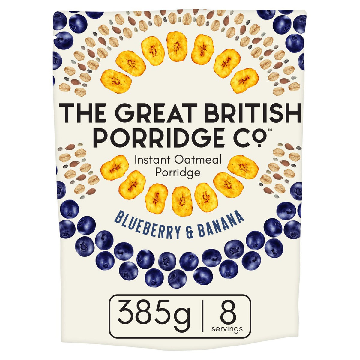 The Great British Porridge Co Blueberry & Banana Instant Porridge   385g