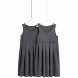 M&S Girls Jersey Bow School Pinafores, 9-10 Years, Grey