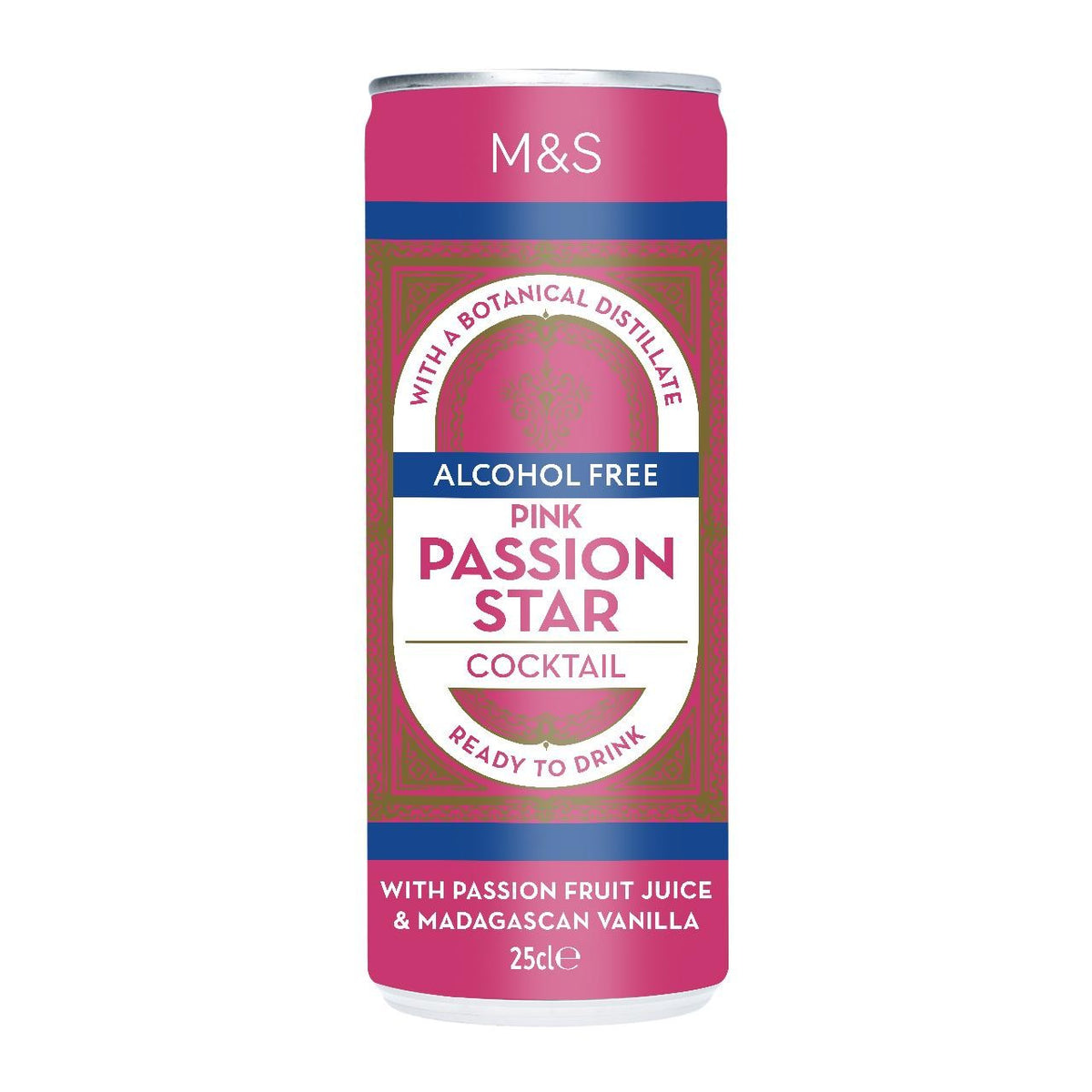 M&S Low Alcohol Pink Passion Star Cocktail   250ml